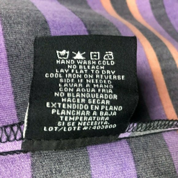 R&M Richards Purple, Black, White And Orange Sleeveless A-Line Dress Size 14 - Picture 8 of 9